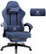 GTPLAYER Gaming Stuhl Stoff, Gaming Sessel mit Taschenfederkissen, ergonomischer Drehstuhl, Gamer Stuhl mit Fußstütze150 kg Belastbarkeit, dunkelblau