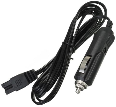 SVCEQZE Car Refrigerator Power Cord, 2m Ca-r Refrigerator Cable, 12v Dc Replacement C-ar Cooler Cool Box Mini Fridge 2 Pin Lead, Power Adapter Extension Cord, Mini Fridge Lead Cable Plug Wire