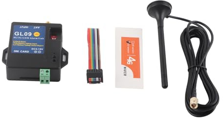 CHEOTIME GSM Alarm System GL09, 4G/3G/GSM 8 Channel Alarm Security System APP Control Alert Module Input Low Consumption for Home Warehouse Security (EU Version)