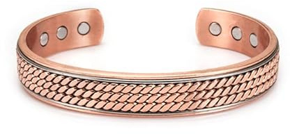 ZCCZJS Charm Armband Energy Magnetic Armband Männer Einstellbare Manschettenarmbänder Armreifen Gesundheit Kupferarmarmbänder für Frauen Männer Geschenk