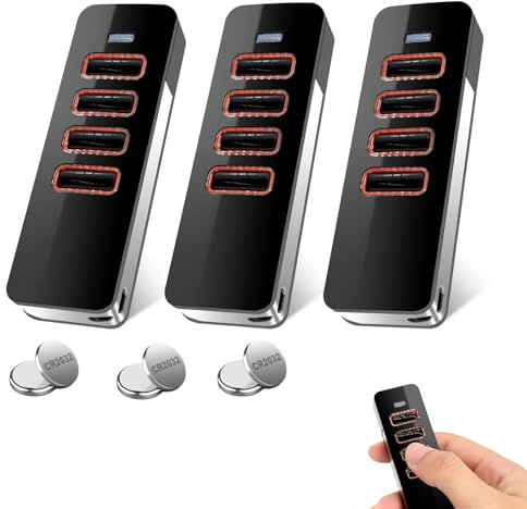 868Mhz Fernbedienung, 3 Stück Handsender für Pearl 4018V000, 4-Kanal Garagenöffner für 4015862001900, Garagentor Fernbedienung