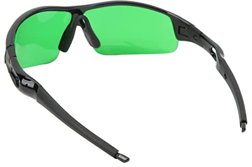Bewinner Wachstumsraumbrille für HPS- und LED-Beleuchtung – UV-Schutzbrille mit UVA/UVB-Filter, Blaulicht-Augenschutz für Zimmerpflanzengewächshäuser, Bequeme Passform mit Nasenschutz (GREEN)