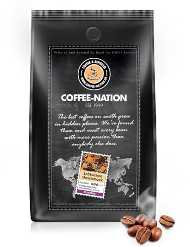 Coffee-Nation Aroma-Kaffee Lebkuchen 1000g Bohnen | Spitzenqualität | Kaffeeliebhaber