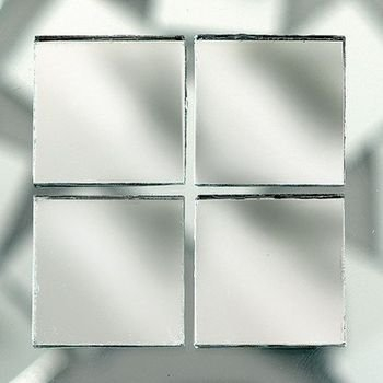 MosaixPro 20 x 20 x 3 mm 200 g 72 Spiegel Fliesen, Silber
