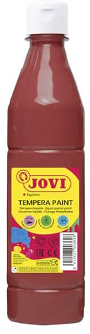 Jovi Plakatfarbe, malfertige Tempera auf Wasserbasis, 500 ml Flasche braun