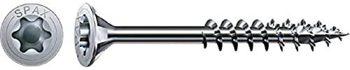 SPAX Universalschraube, 5,0 x 30 mm, 200 Stück, T-STAR plus, Senkkopf, Teilgewinde, 4CUT, WIROX A3J, 0191010500303