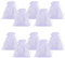 PH PandaHall 100PCS Sacchetti Confetti Sacchetti Organza Sacchetti Regalo Bianco per Confetti Caramelle Battesimo Matrimonio Bomboniere Nascita Compleanno Comunione Laurea, 8x10cm