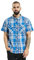 Brandit Roadstar Shirt Homme Chemise, Bleu/Blanc, L