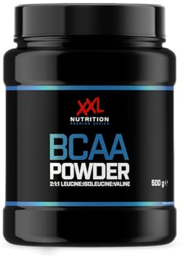XXL Nutrition - BCAA Pulver 2:1:1 (Leucin, Isoleucin, Valin) - Essentiellen Aminosäuren - Tropical - 500 Gramm