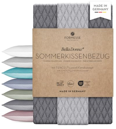 Bella Donna Sommerkissenbezug: edel, luftig, anschmiegsam; kein Bügeln