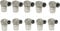TELEVES Pack Conectores Antena TV TDT 5 uds Macho 4130 + 5 uds Hembra 4131