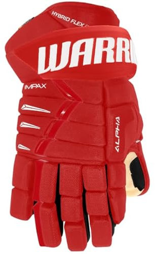 Warrior Alpha DX Pro Handschuhe Senior, Größe:15 Zoll, Farbe:Rot (Red)