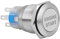 Fydun Interruptor de encendido 12V Motor de coche a prueba de agua Interruptor de botón de arranque Encendido(Caja de acero inoxidable plateado)