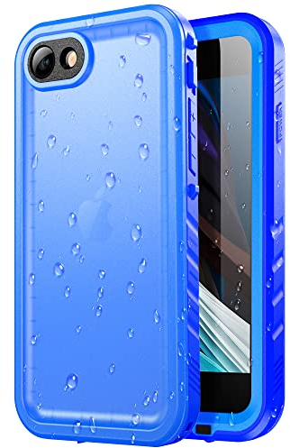 SPORTLINK für iPhone SE 2022/2020 iPhone 8 7 SE3 SE2 Wasserdicht Hülle - 360 Grad Outdoor Schutzhülle kameraschutz Displayschutz [IP68 Waterproof] [6FT Stoßfeste Hard Case ] Blau