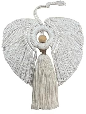 handgefertigter Makramee Engel Sissi - Schmuck für Weihnachtsbaum, Christbaumschmuck - Weihnachtsdeko - Boho