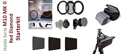 Haida Serie M10 MK II Starter Kit Red Diamond ND 8X, 64x,1000x, Polfilter, Adapterringe und Tasche