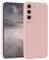 EAZY CASE - Silikonhülle für Galaxy S22 5G Hülle Silikon Case Rosa weich stoßfeste Handyhülle Schutzhülle mit Kameraschutz Dünn Premium Schutz Cover TPU Phone Bumper in Pastell Altrosa Matt