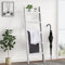 Natsukage 5-Shelf Rustic Wooden Blanket Ladder, Whitewashed (63' x 22'')