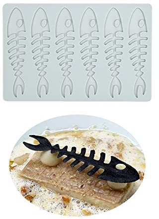 Moule en silicone en forme de Os de poisson pour fondant, tapis dentelle creux 3D pour chocolat, bonbons, dentelle pour pâtisserie, sucre, dessert, cupcake, Gastronomie