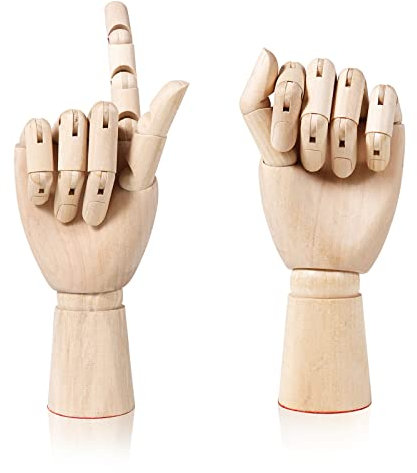 2 Stück 30.5 cm große bewegliche Schaufensterpuppe, Künstler, Holzmanikin, verbundene Schaufensterpuppe, Kunstfigur, Zeichnung, Modell, bewegliche Holz, Zeichnen, menschliche Figur (10)