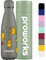 Proworks Edelstahl Trinkflasche | 24 Std. Kalt und 12 Std. Heiß - Vakuum Wasserflasche - Isolierflasche für Sport Laufen Fahrrad Yoga und Camping - 500ml - Gravity Grau - Katzen-Yoga