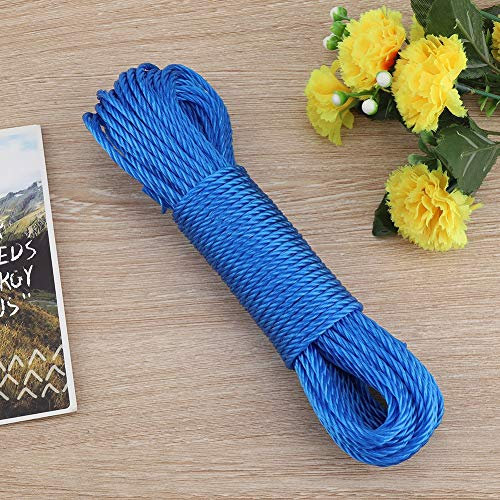 Gavigain 20m Nylon Cuerda Cordeles Tendedero Jardín Camping Outdoor(Azul)