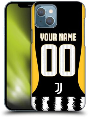 Head Case Designs Offizielle Personalisierte Individuelle Juventus Football Club Home 2023/24 Match Kit Harte Rueckseiten Handyhülle Hülle Huelle kompatibel mit Apple iPhone 13