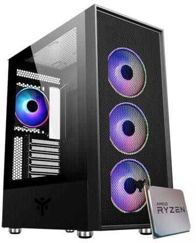 Gaming PC Assemblato Ryzen 5 7600 - Radeon RX 7700 XT 12GB - SSD M.2 1TB nvme - Ram 32GB DDR5 6000mhz - RGB - Windows 11
