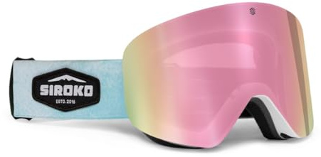 SIROKO Gafas de Sol Esquí y Nieve GX Niño y Niña con Protección UV400 Anti-Vhao y Anti-Rayduras