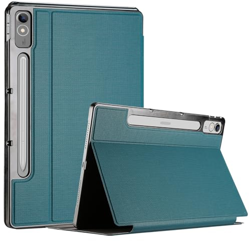 ProCase Hülle für Lenovo Tab P12 12.7 2023 mit Stifhalter, Leicht & Hart Buch Cover Stoßfest Schutzhülle Smart Case für 12.7 Zoll Lenovo Tab P12 Tablet 2023 - Teal