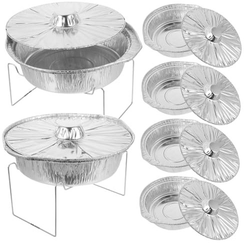 HEMOTON 1juego Olla Para Barbacoa Con Soporte y Tapa Para Cocción Camping y Picnics Resistente Para Almacenamiento De Alimentos y Fiestas
