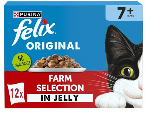 FELIX Original Senior Farm Selection in Jelly Wet Cat Food 12x85g