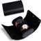 2 Caja de Relojes, Caja de Reloj Organizador de Cuero PU,Vitrina de reloj de pulsera, Cylinder Watch Roll Holder,Estuche de Viaje para Reloj,Organizador de Relojes Portátil (negro)