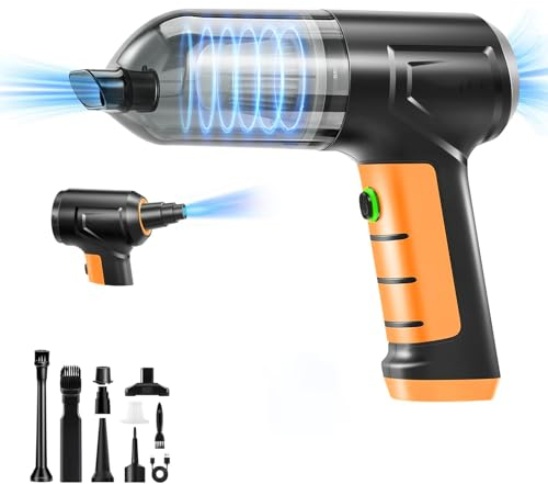 MOREXIMI Aspirador de mano portátil inalámbrico 3 en 1 de alta potencia, Aspiradora Soplador