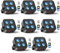 4*18W LED Akku Par Licht, 8PCS 6 in 1 RGBWA+UV Mini Disco Partylicht, Bühneneffekt Scheinwerfer mit Batterie Fernbedienung/APP/2,4DMXSteuerung, Wiederaufladbar Geeignet für Bühne Party Geburtstag Club