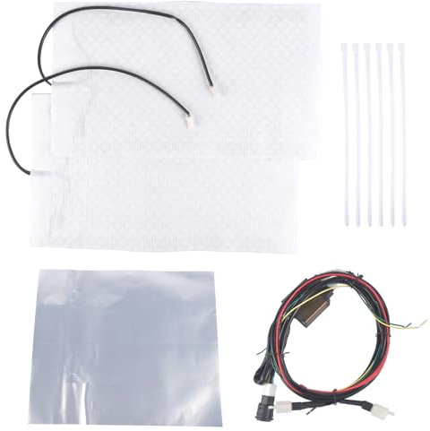 Bisenya 12V Carbon Einbau Sitzheizung Universal Heizmatten 3 Stufen Schalter Ersatz für 1 Sitz PKW LKW Universal 9101700035 MSH-301