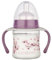 babynova 150 ml Babyflasche mit Anti-Kolik Sauger aus Silikon für Neugeborene – Trinklernflasche mit Griffen – BPA-frei – Kirschblüte