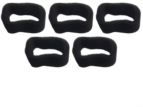 URPIZY Luftfilter Für Rasentrimmer 5 Stück Schwarz 50Mm X 43Mm Ersatzfilter Für Verschiedene Modelle Rasenmäher Zubehör