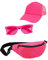 DEGUISE TOI - Kit Accessoires Rose Fluo - Lot à thème
