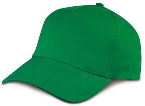 Generico Cappellino Berretto Cappello Baseball Golf 5 Pannelli in Cotone colorato Verde Prato