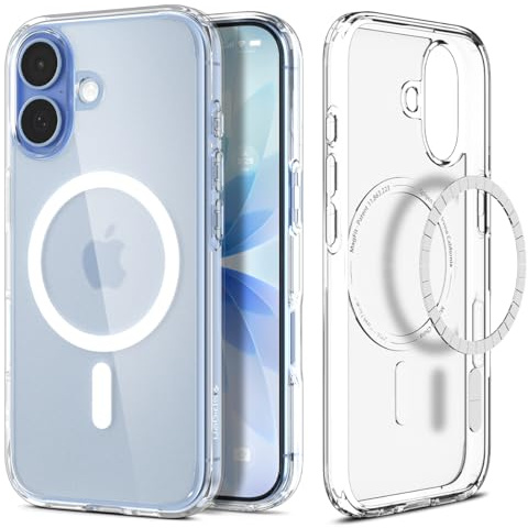Spigen iPhone 17 Hülle Ultra Hybrid MagFit -Frost White | Kompatibel mit MagSafe, DuraClear Tech, Anti-Yellowing, Air Cushion Tech, Militär-Grade Schutz, Spigen Signature Serie