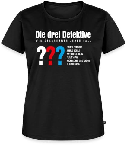 Die DREI Fragezeichen Detektive Visitenkarte Frauen Premium T-Shirt