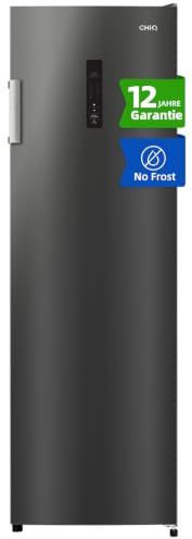 CHiQ Congelador Vertical 206L con No Frost & Inverter Negro (CSD206NEID) | Congelación Rápida, Enfriamiento Rápido, Modo Doble, Flujo de Aire Múltiple, Control Inteligente