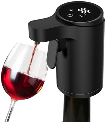 Dytabepl Elektrischer Wein & Whisky Dekanter, Luftspender Elektrischer Weingurer Luftspender Pumpengurnerweinzubehör, Digitalem Ausgießer & Automatischem, Geschenk für Valentinstag