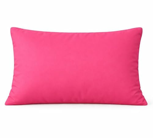 Quantum Interior by Maxland Wetterfeste Outdoor-Kissen mit Füllung und Reißverschluss - Wasserabweisend, Pflegeleicht, UV-beständig - In Verschiedenen Größen und Farben (Pink, 40x60 cm)