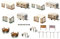 FALLER Camping-Wohnwagen-Set Modellbausatz mit 169 Einzelteilen 88 x 51 x 28 mm, 56 x 48 x 27 mm I Modelleisenbahn Zubehör H0 I Modelleisenbahn H0