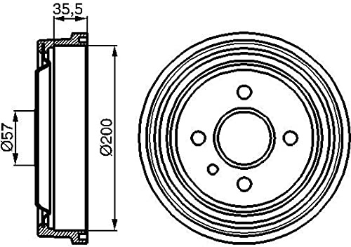 Bosch 0986477021 Brake Drum