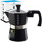 GROSCHE Milano - Moka Cafetière Italienne en Aluminium - 3 Tasses, noir