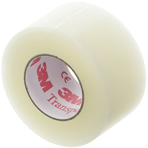 3M Transpore mm1527-1 Lot de 12 rubans chirurgicaux pour transpores 2,5 cm x 9,14 m