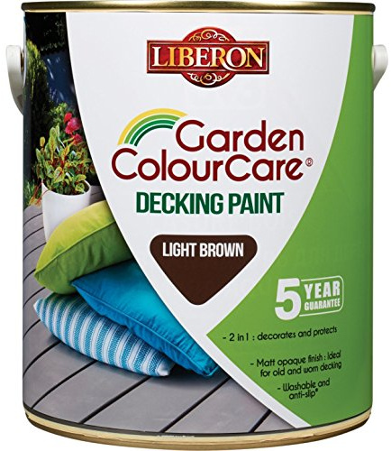 Liberon Decking Paint Light Brown 2.5 litre